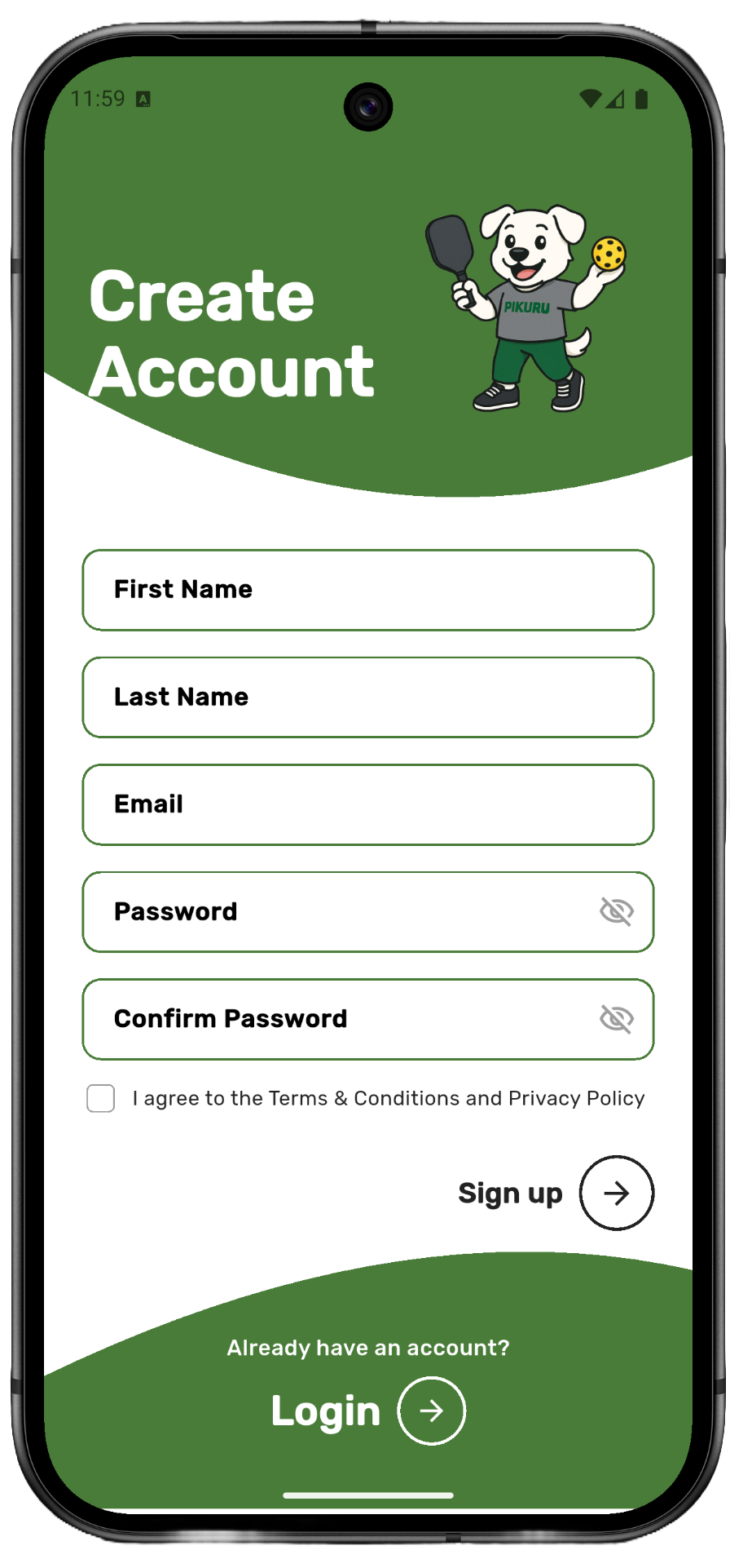 Pikuru mobile app preview